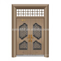 diseño de puerta de entrada de acero piel de acero de puerta principal doble